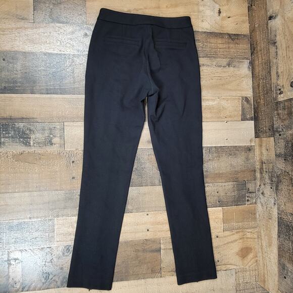 Anthropologie Maeve Zipper Ankle Dress Pants Career Office Black Preppy 0 Petite - Picture 6 of 15